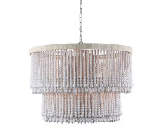 Terracotta Lighting H22110-6W - Sea Breeze Wood Beads Drum Chandelier