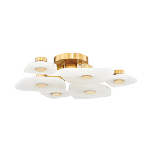 Hudson Valley 7828-AGB - HOLMDEL Semi Flush