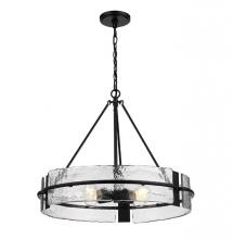 Millennium 19504-MB - Rezi 24" Wide 4-Light Pendant - Matte Black