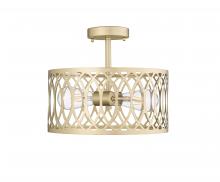 Millennium 4212-PMG - Arelyn 2-Light Semi-Flush Ceiling Mount Painted Modern Gold