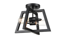 Millennium 8142-MB - 2-Light Semi-Flush Ceiling Mount Matte Black