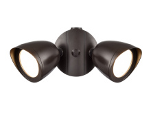 Millennium 18002-PBZ - 4.25" High 2-Light LED Outdoor Security Flood Light - Powder Coated Bronze