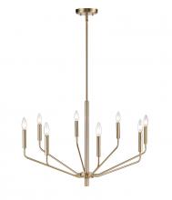 Millennium 8168-MG - Laurell 8-Light Chandelier Ceiling Light Modern Gold