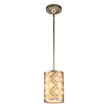 Lucas McKearn gn/arabella/mp - Arabella Distressed Gold Mini Pendant Convertible to a Semi-Flush