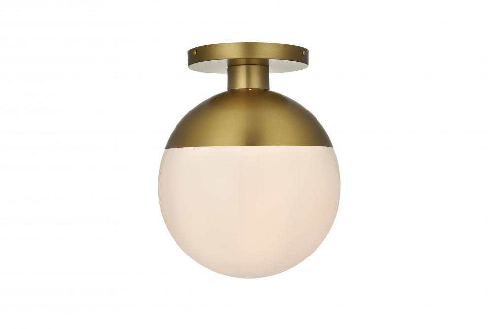 Eclipse Flush D12"H14.5"L1 Satin Gold W