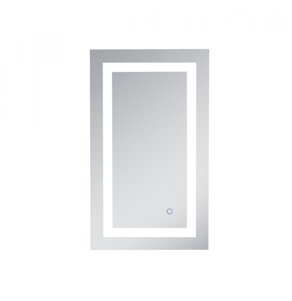 Helios 18in x 30in Hardwired LED mirror with touch sensor and color changing temperature