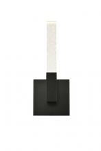 Elegant 1030W6BK - Noemi Wall sconce W6" E6.5" H14.5" L1 DIM 3CCT Black