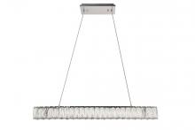 Elegant 3502D31C - Monroe Integrated LED chip light Chrome Chandelier Clear Royal Cut Crystal