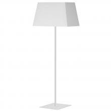 Dainolite GTC-S631F-MW-WH - 1LT Sq Base Floor Lamp, MW w/ WH Shade
