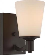 Nuvo 60/5921 - Laguna; 1 Light; Vanity with White Glass; Forest Bronze Finish