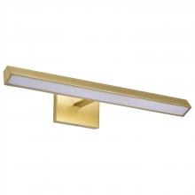 Nuvo 62/2342 - Mila; 2 Foot LED Picture Light; 3 CCT Selectable; Vintage Brass Finish; Acrylic Lens