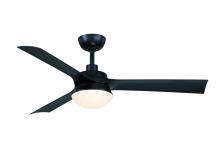 Fanimation FP6807BL - Barlow 52 inch Indoor/Outdoor Ceiling Fan with LED CCT Select Light Kit - Black with Black blades