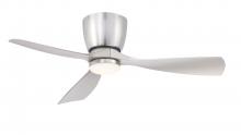 Fanimation FPS7681BN - Klinch 44 inch Indoor/Outdoor Ceiling Fan with LED Light Kit - Brushed Nickel