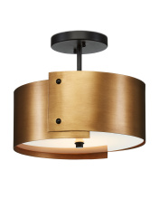 Currey 9999-0063 - Ritsu Brass Semi-Flush Mount
